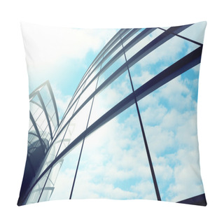 Personality  Modern Glass Skyscraper Building  Pillow Covers