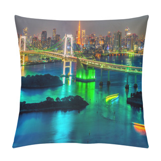 Personality  Tokyo Skyline With Tokyo Tower Pillow Covers