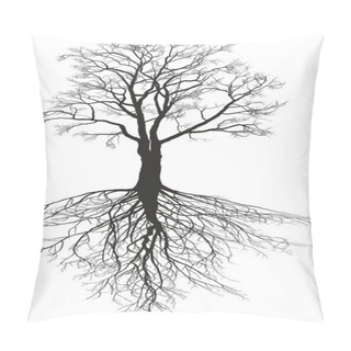 Personality  Walnut Tree With Roots Pillow Covers
