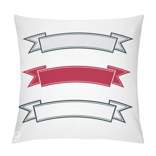Personality  Three Undulate Festive Ribbons Pillow Covers