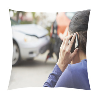 Personality  Driver Making Phone Call After Accident Pillow Covers