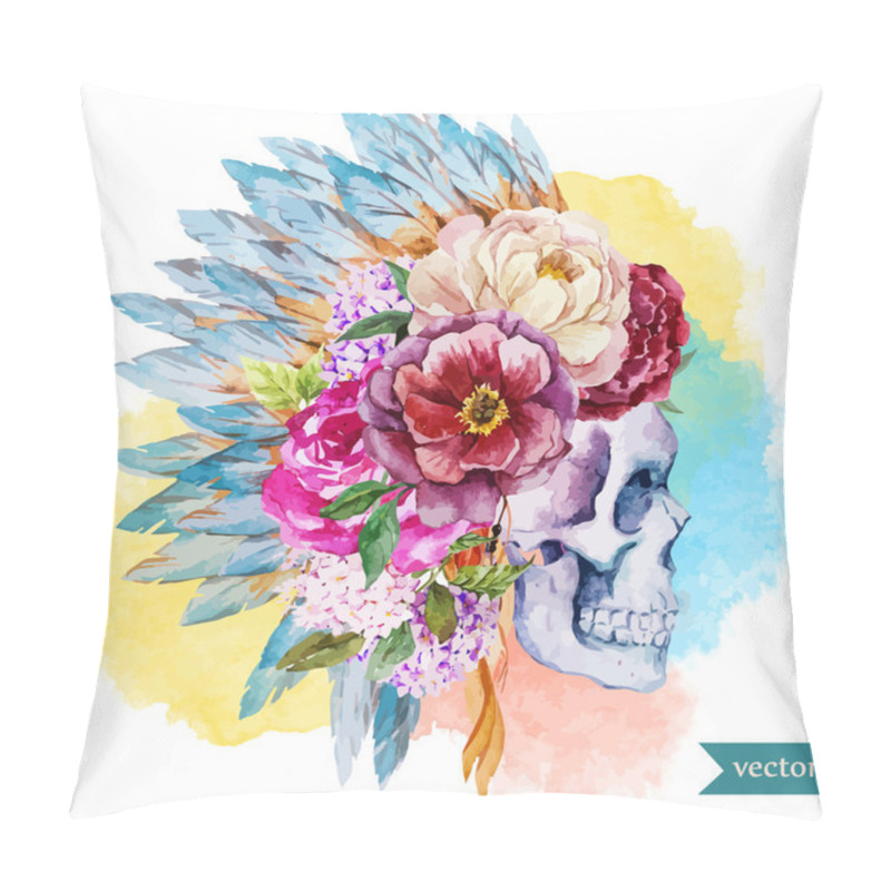 Personality  Ethnic Skull Pillow Covers