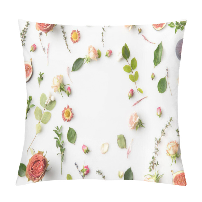 Personality  pink flowers and petals pillow covers