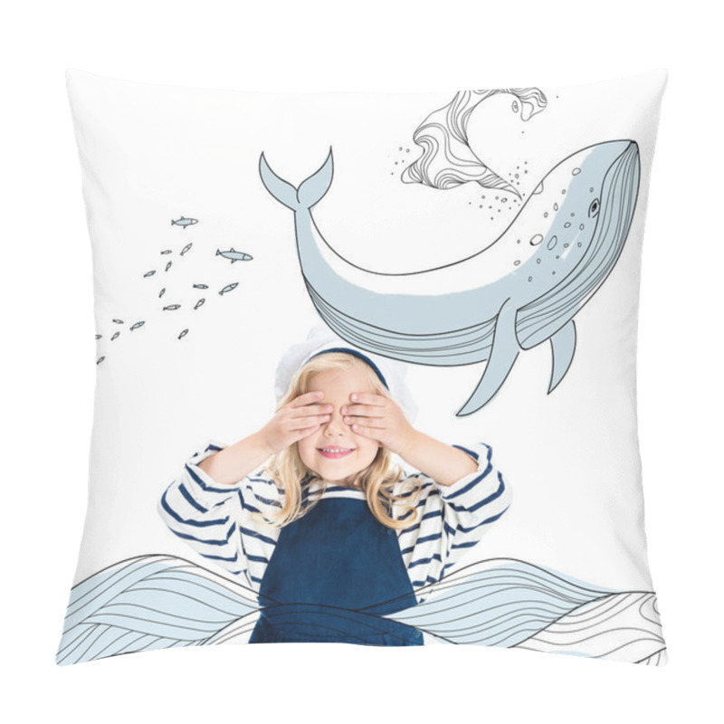 Personality  child in sailor costume pillow covers