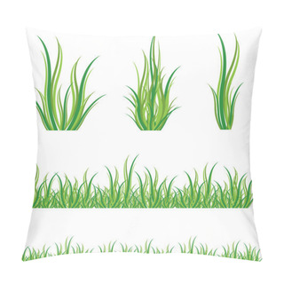 Personality  Set Of Green Grass Pillow Covers