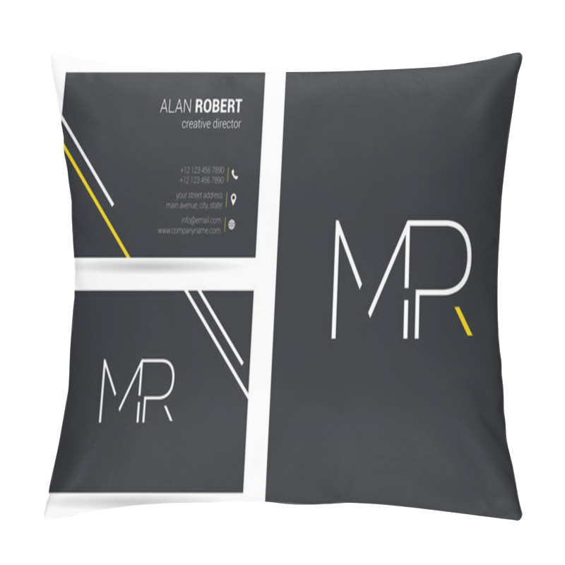 Personality  stroke logo Mr pillow covers