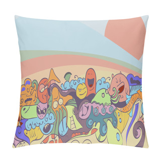Personality  Manga Style Monsters Pillow Covers