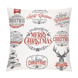 Personality  New Year Retro Icons Pillow Covers
