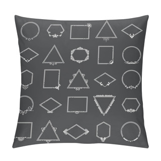 Personality  Vector Set Of Various Shapes Of Frames Pillow Covers