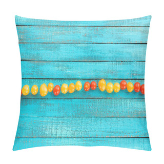 Personality  Fresh Cherry-tomatoes On Table Pillow Covers