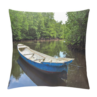 Personality  Old Boat In Mangrove Forest Pillow Covers