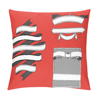 Personality  Doodled Banners Collection Pillow Covers