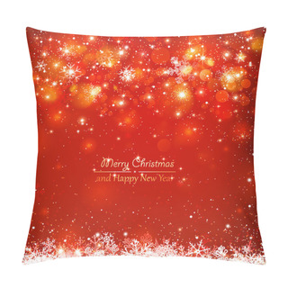Personality  Christmas Red Background Pillow Covers