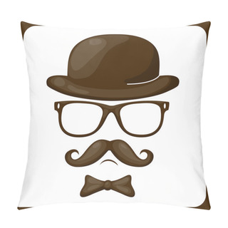 Personality  Retro-styled Man. Pillow Covers