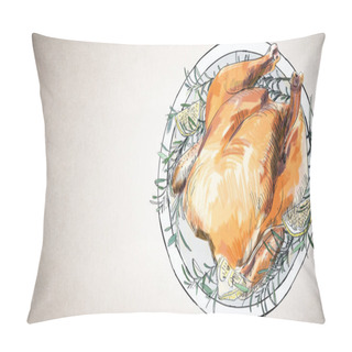 Personality  Baked Chicken Wallpaper  Pillow Covers