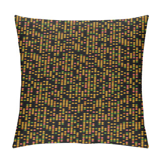 Personality  Abstract Rhomb Pattern. Scattering Of Tiny Beads. Pillow Covers