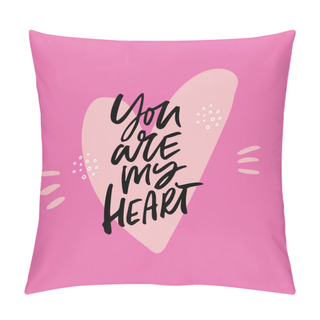 Personality  Valentines Day Hand Drawn Vector Illustration Pillow Covers