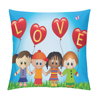 Personality  Love Children Pillow Covers