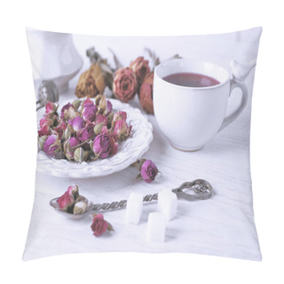Personality  Tea And Tea Rose Flowers Pillow Covers