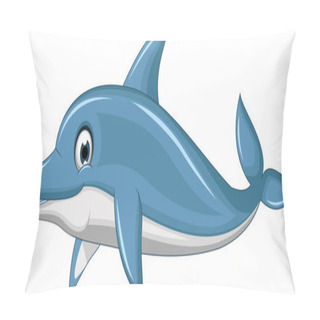 Personality  Cute Dolphin Cartoon Jumping Pillow Covers