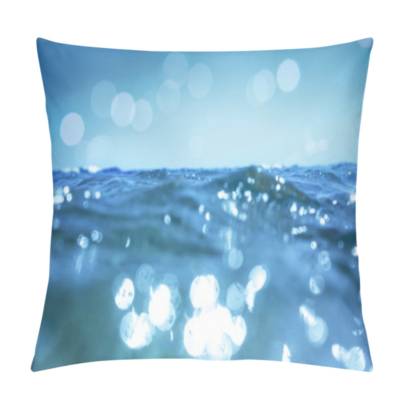 Personality  blue wave in sea water pillow covers