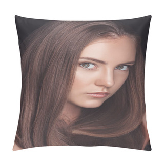 Personality  Beautiful Woman With Long Hair Pillow Covers