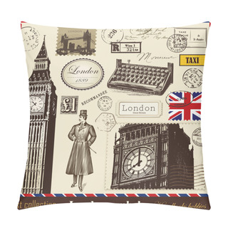 Personality  Symbols Of London Pillow Covers