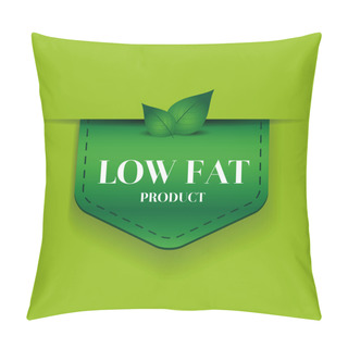 Personality  Low Fat Ribbon Vector Green Pillow Covers
