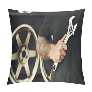 Personality  Car Mechanic In Garage Pillow Covers