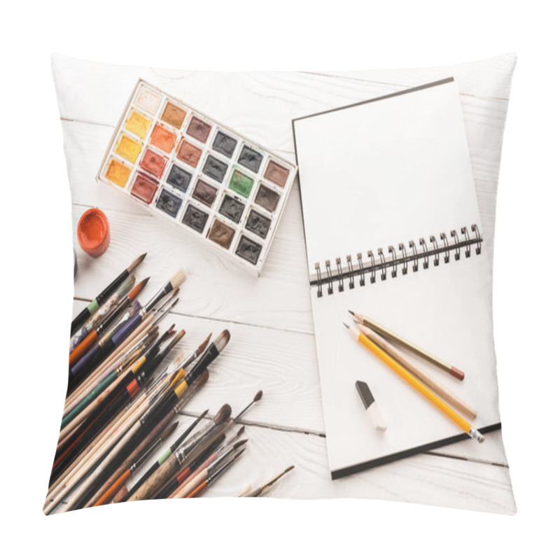 Personality  Various Paintbrushes And Paints Pillow Covers