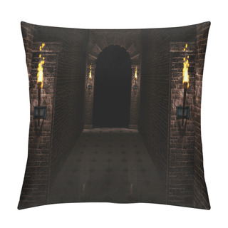 Personality  Dark Castle Corridor Pillow Covers