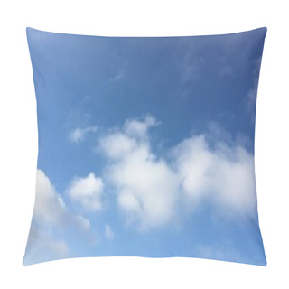 Personality  Beautiful Blue Sky With Clouds Background. Sky Clouds. Sky With Clouds Weather Nature Cloud Blue. Blue Sky With Clouds And Sun. Pillow Covers