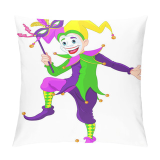 Personality  Mardi Gras Jester Pillow Covers