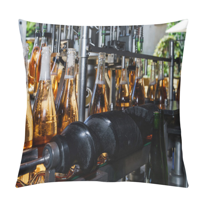 Personality  Automation Bottling Line For Produce Champagne In Alsace Pillow Covers