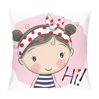 Personality  Cute Cartoon Girl Pillow Covers