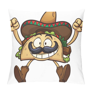 Personality  Cartoon Taco Pillow Covers