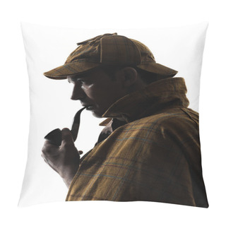 Personality  Sherlock Holmes Silhouette Pillow Covers