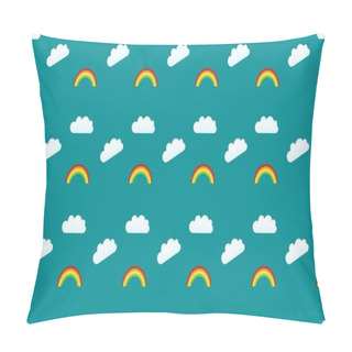 Personality  Colored Background With Different Accessories Pillow Covers