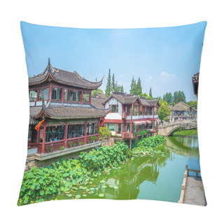 Personality  Landscape Of Qibao Old Town In Shanghai, China Pillow Covers