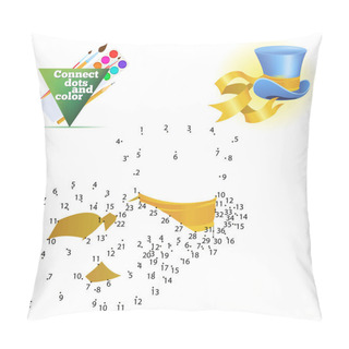 Personality  Join Points, Children Educational Game, Blue Hat Of Mad Hatter Pillow Covers