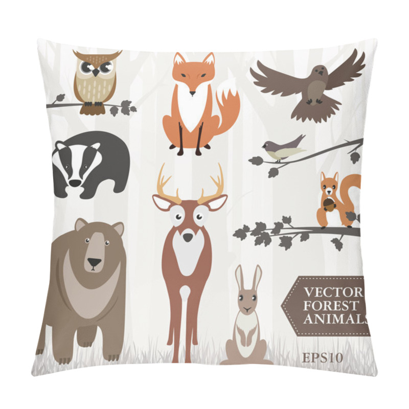 Personality  Forest animals pillow covers