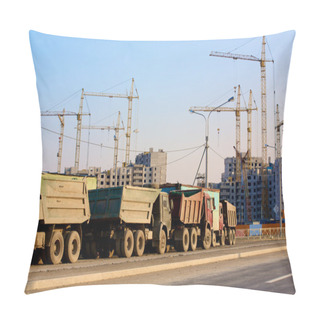 Personality  Construction Trucks Pillow Covers