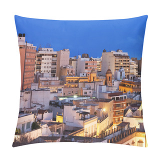 Personality  View Of The Urban Area Of Almeria, Andalucia, Spain. Pillow Covers