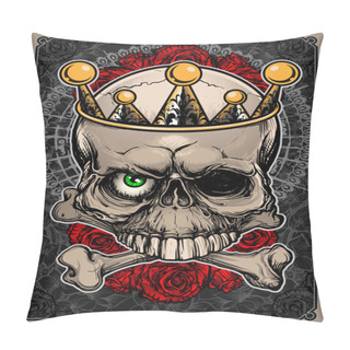 Personality  Skull And Bones Pillow Covers