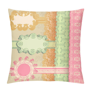 Personality  Retro Background, Vector Illustration Pillow Covers