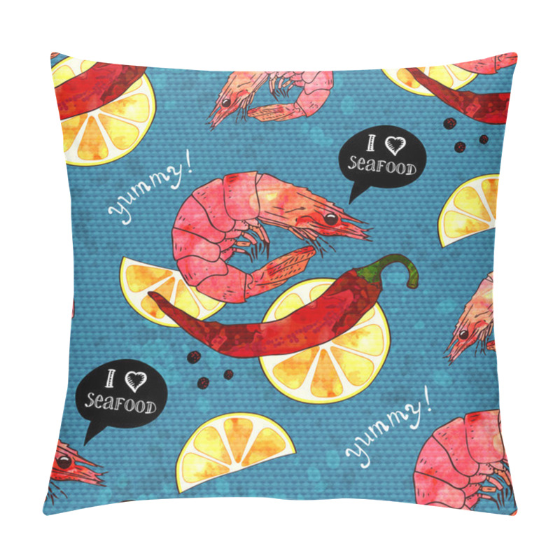 Personality  Seafood Background Pillow Covers