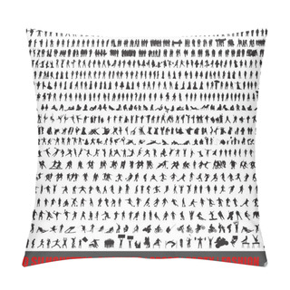 Personality  Set Of 700 Very Detailed Silhouettes Pillow Covers