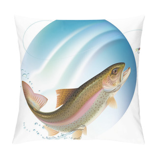 Personality  Jumping Trout Pillow Covers
