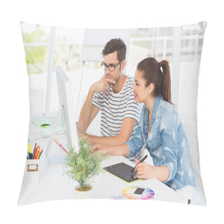 Personality  Casual Photo Editors Using Graphics Tablet Pillow Covers