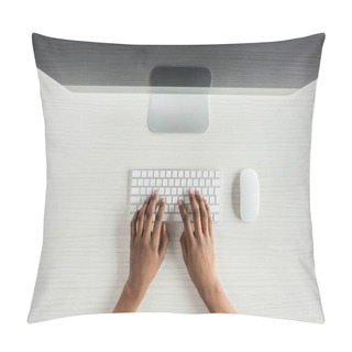 Personality  Student Working On Computer Pillow Covers